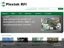 Tablet Screenshot of plextekrfi.com